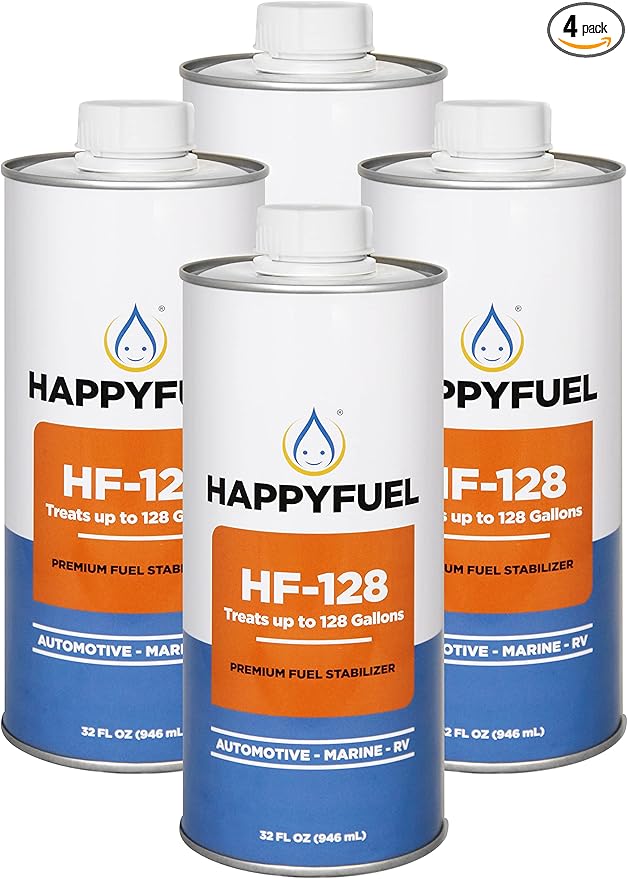 HappyFuel Premium Fuel Stabilizer, Gasoline Antioxidant, Fuel Storage for Gas, Classic Cars, Boats, Lawnmowers, Snowmobiles, Motorcycles and Marine…