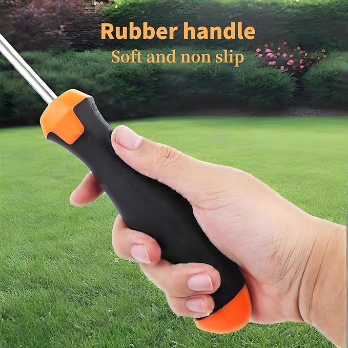 Weed Puller Tool, New Garden Weeder Tool Stainless Steel Hand Weeder Tool,4 Teethes Dual Purpose Weed Remover Tool Weeding Tools for Gardening(2PCS)
