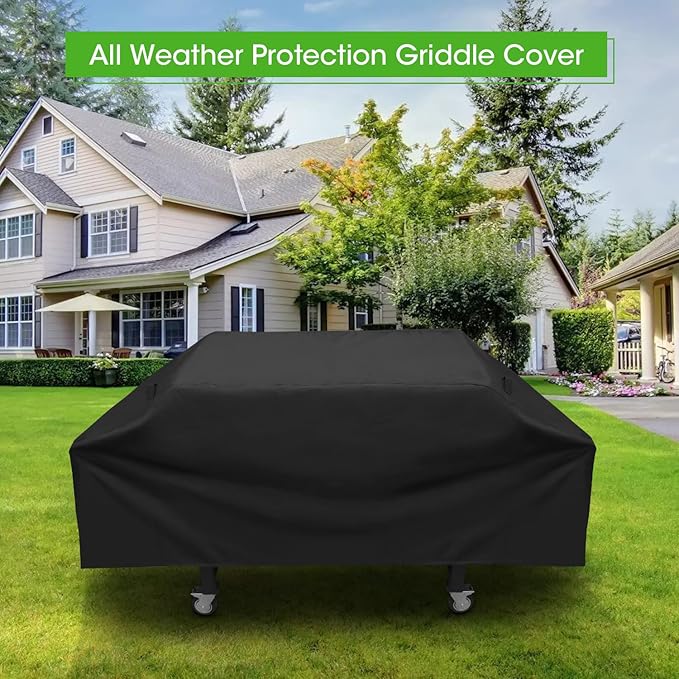 Grill Cover Compatible with Blackstone 36" Griddle, 1528 Flat top Gas Grill Cover Heavyduty Waterproof with Taped Seams for Outdoor, Compatible with Blackstone, Camp Chef and More 4-Burner Griddle