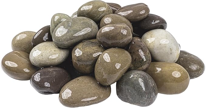 MSI Decorative Polished Multicolor Pebbles, 1 inch - 2.5 inch, 40 lb. Bag