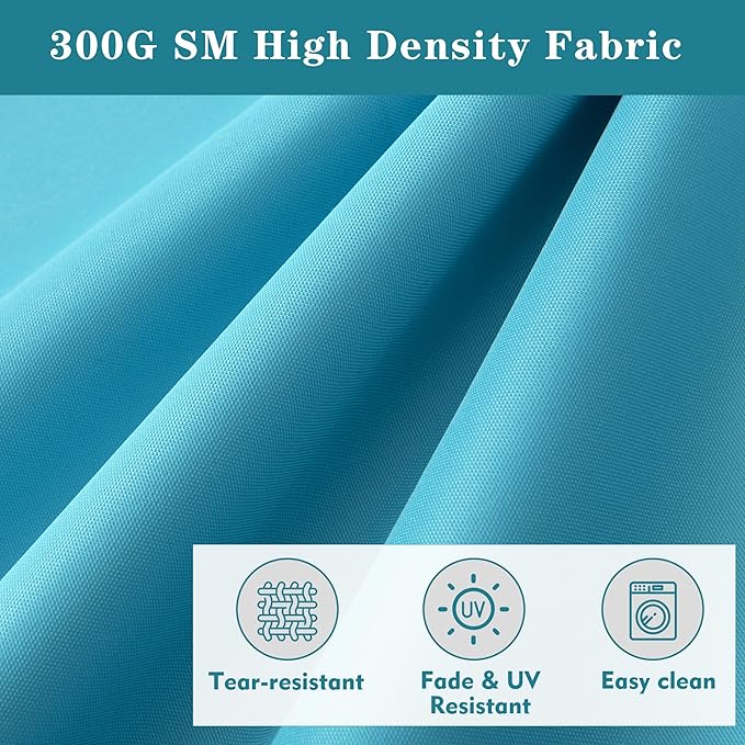 Chaise Lounge Cushion for Outdoor Furniture, Waterproof Fade and Tear Resistant Lounge Deck Chair Cushions for Patio Lawn Pool Resort Hotel, 72x21x3 Inch, Teal