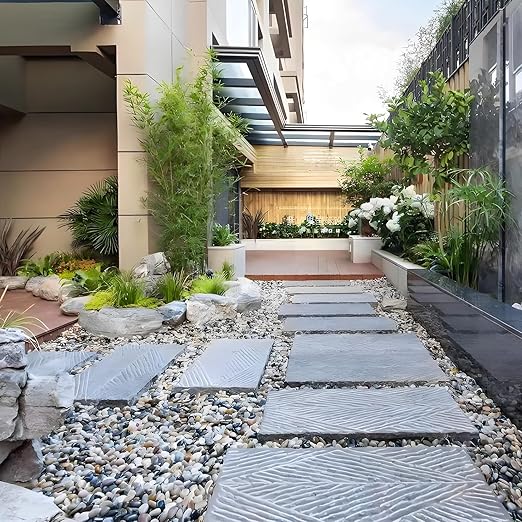 10 Pounds River Rocks for Landscaping, 2-3 inch Polished Pebbles for Indoor Plants, Decorative River Stones for Planters Vase Aquarium Rocks and Garden Rocks