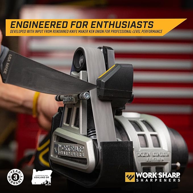 Work Sharp Ken Onion Knife Sharpener Tool - Adjustable Knife Sharpening System - For Knives, Scissors, Serrated Blades, & Tools