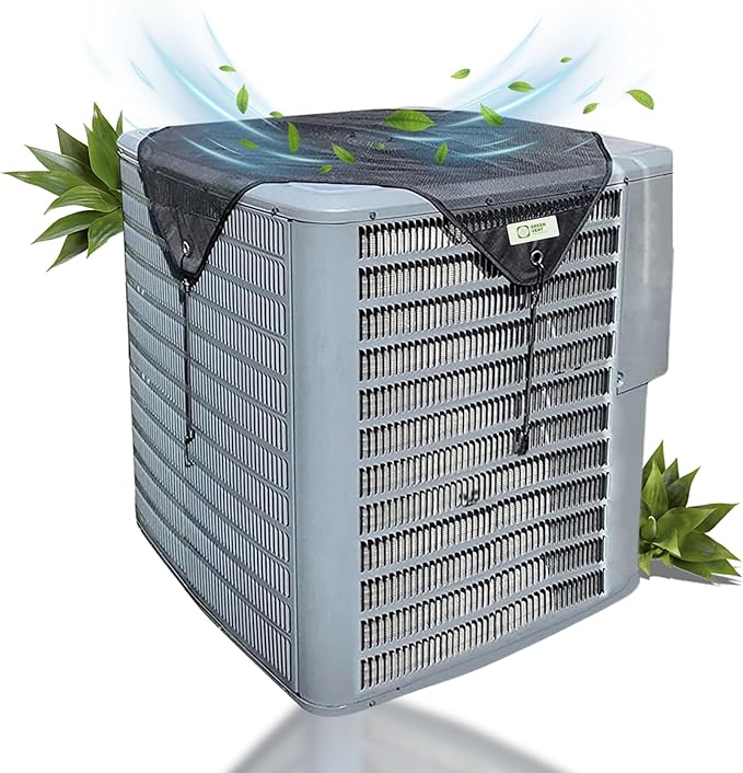 Air Conditioner Cover Universal 36x36, Central HVAC Screen, Outside Unit Shade, Heat Pump Mesh Protector, Full Leaf Guard, Round Compressor Net Defender for AC Outdoor Conditioners