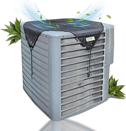 Air Conditioner Cover Universal 36x36, Central HVAC Screen, Outside Unit Shade, Heat Pump Mesh Protector, Full Leaf Guard, Round Compressor Net Defender for AC Outdoor Conditioners