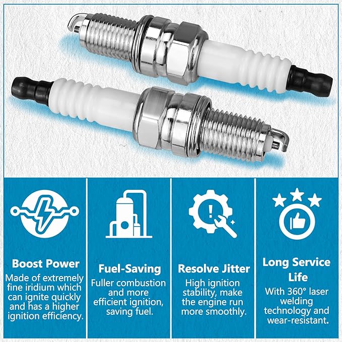 4 Pack Replacement RA8HC Spark Plug for Champion Lawn Mower Models