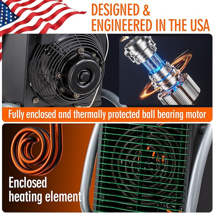 DR. INFRARED HEATER DR218-3000W Greenhouse Garage Workshop Infrared Heater, 3000-watt
