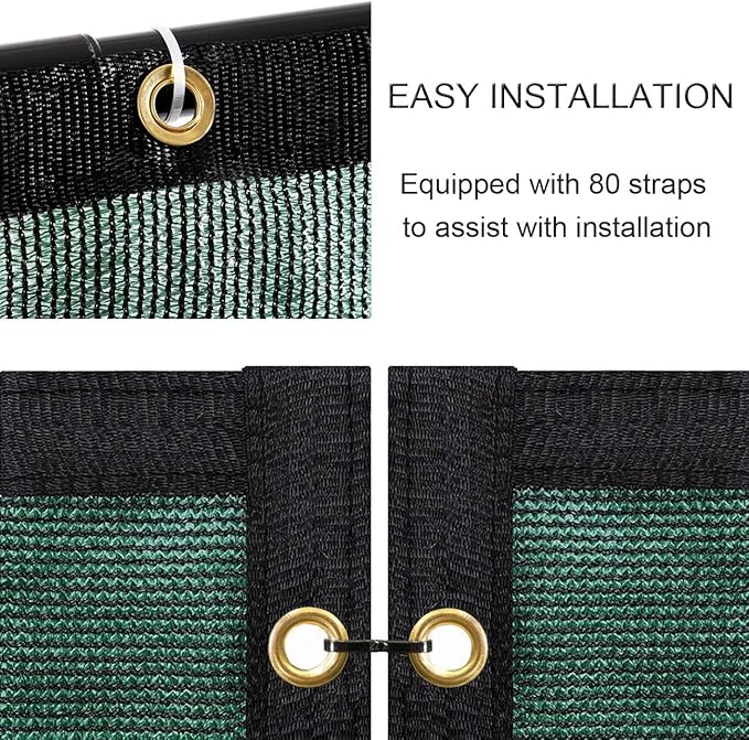 Sunnyglade 6 feet x 150 feet Privacy Screen Fence Heavy Duty Fencing Mesh Shade Net Cover for Wall Garden Yard Backyard (6 ft X 150 ft, Green)