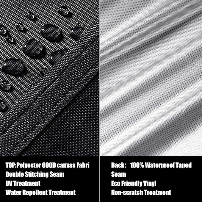 LCOGD Patio Furniture Cover,Outdoor Furniture Covers Waterproof General Purpose, Outdoor Sofa Sets Covers Heavy Duty Windproof Anti-UV118”Lx79”Wx30”H