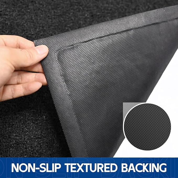 Sturdy Front Door Mat, 48" x 36" Heavy Duty Indoor Outdoor Doormat for Entryway, Fade Resistant, Waterproof Low Profile Entry Mat, Non Slip Welcome Mat for Outside Entrance, Patio, Home