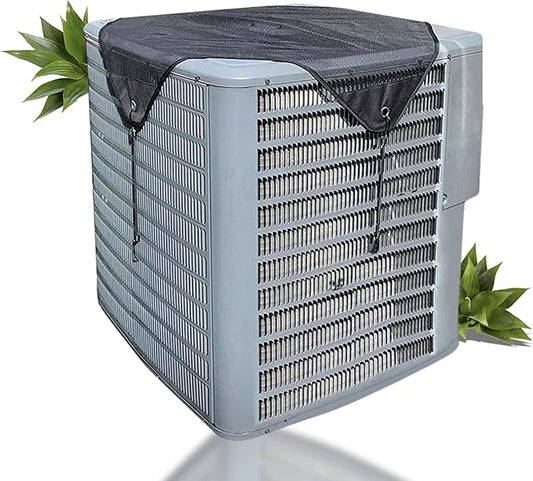 Air Conditioner Cover Universal 32x32, Central HVAC Screen, Outside Unit Shade, Heat Pump Mesh Protector, Full Leaf Guard, Round Compressor Net Defender for AC Outdoor Conditioners