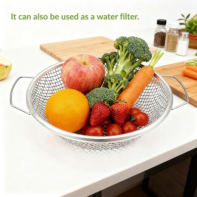 Soil Sifter for Gardening, Rock Sifter for 5gallon Bucket, Dirt Sifter Compost Sifter, Sifter for Gravel Sawdust Vermicompost, 6mm Soil Sifter with Handle