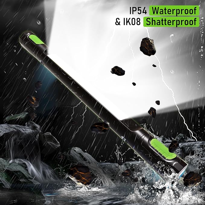 Work Light for Mechanic,3200LM LED Work Lights,5400mAh Rechargeable Magnetic Light bar,Portable Automotive Tools Cordless Underhood Light with Hooks for Car Garage Workshop Emergency,Present for Him