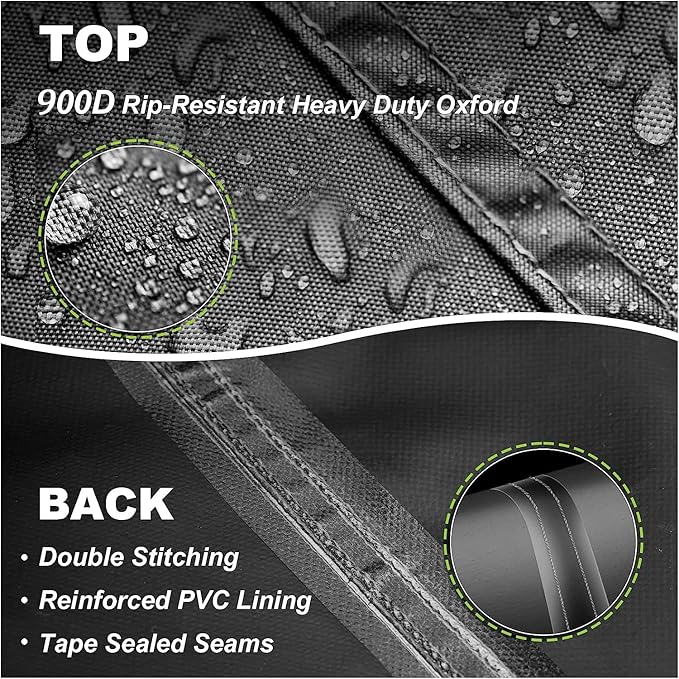 Log Splitter Cover Waterproof 900D Oxford Cloth 67 "L X 31 "W X 39 " Suitable for 15-37 ton Gas or Electric Log splitters Weather-Resistant Wood Splitter Cover