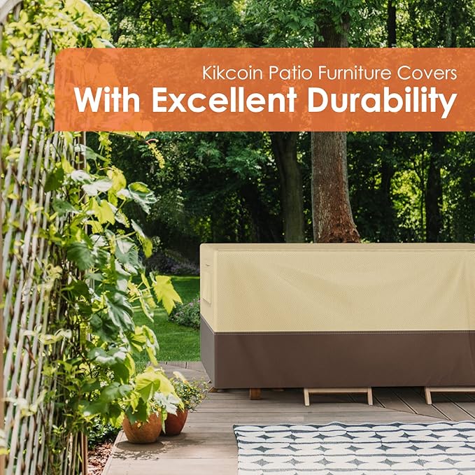 Patio Furniture Covers Waterproof for Dining Table and Chairs, Square Outdoor Furniture Set Cover, Anti-Fade, Tear/Water Resistant Patio Furniture Set Covers, 76"L x 76"W x 28"H