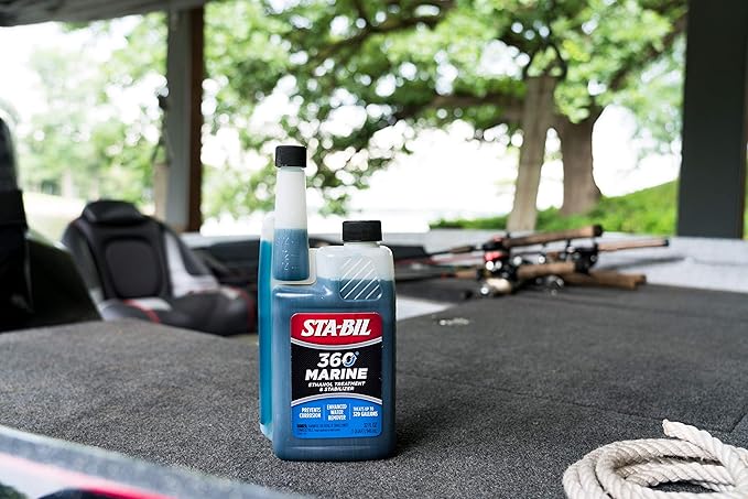 STA-BIL Marine Fuel System Treatment | Full Fuel System Cleaner, Injector Cleaner | Additive for Boats & Watercrafts, In-Season Cleaning & Protection 32oz (6 Pack)