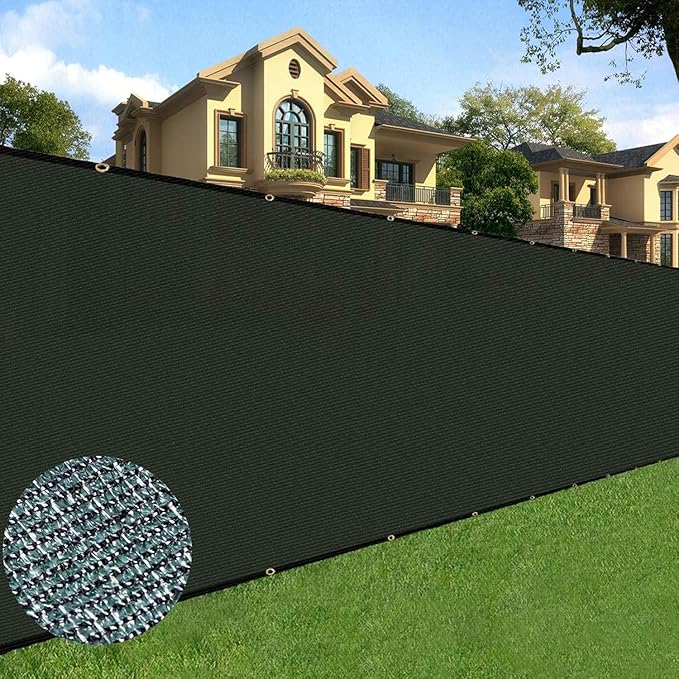 Sunnyglade 4 feet x 150 feet Privacy Screen Fence Heavy Duty Fencing Mesh Shade Net Cover for Wall Garden Yard Backyard (4 ft X 150 ft, Green)