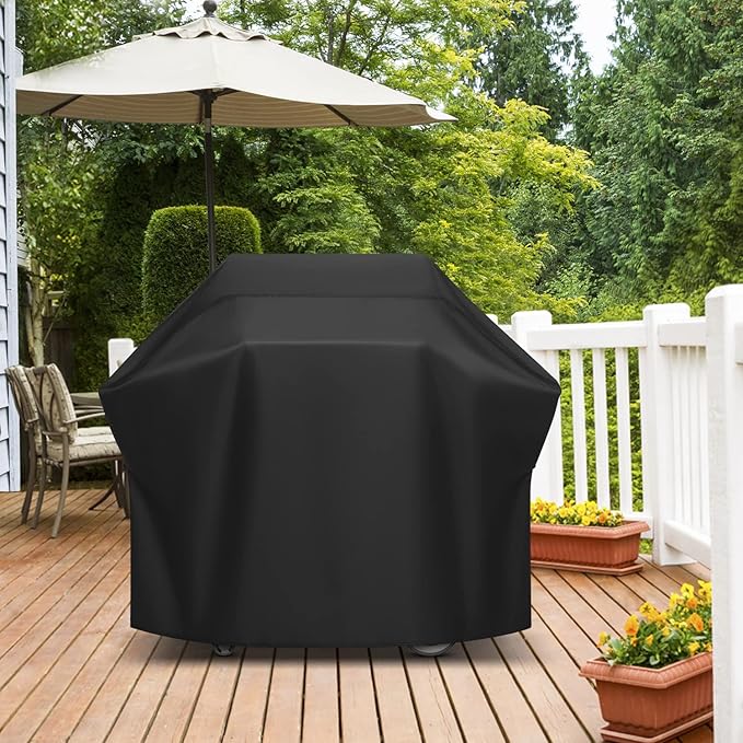 Arcedo BBQ Cover 52 Inch, Grill Cover for Outdoor Grill, Waterproof and Fade Resistant Outdoor Barbecue Gas Grill Cover, All Weather Protection, Fits Weber, Char Broil, Nexgrill and and More Grills