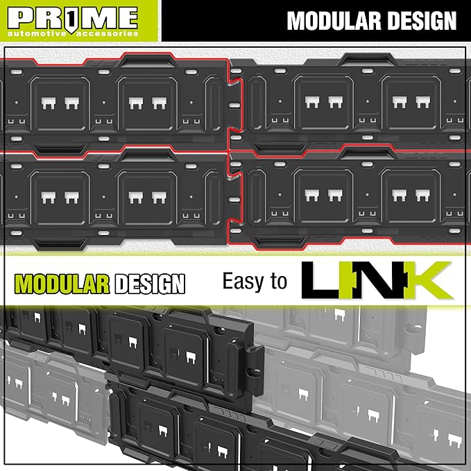 PR1ME 11 pcs Garage Storage Wall Mount Organizer Kit, Garage Storage Wall Rails with Utility Garage Wall Mount Hooks, 2X 31 inch Wall Rails, 4 Steel Garage Hooks, 5 Plastic General Purpose Hooks