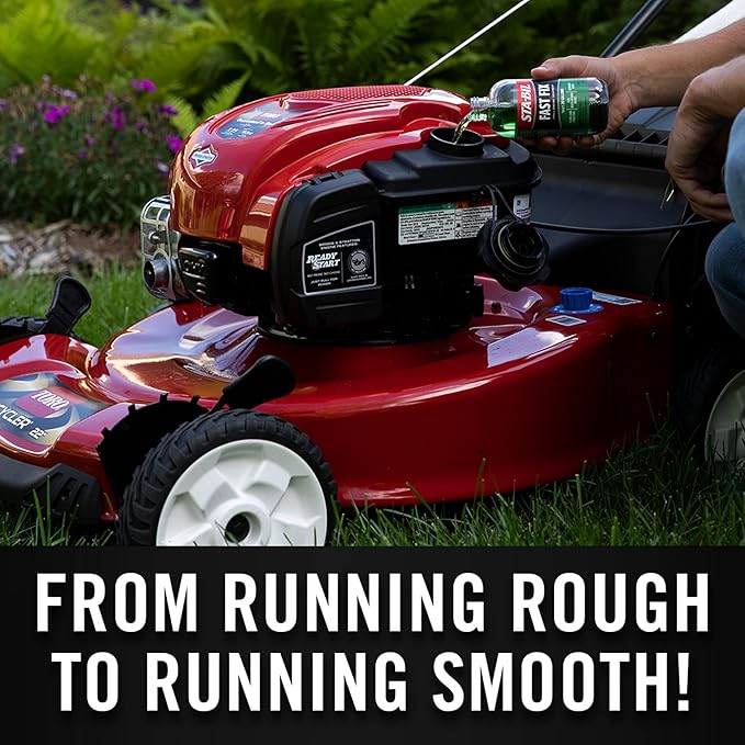 STA-BIL Fast Fix - Small Engine Treatment, Cleans Carburetors and Injectors, Fixes Rough Running Engines, Eliminates Water, Treats Up to 20 Gallons, 8oz (22304) , Green