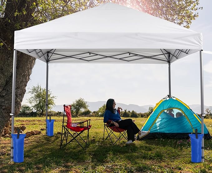 COOSHADE Canopy Tent Sand Bags Gazebo Weights Bags,4 Pack,112LBS,Blue