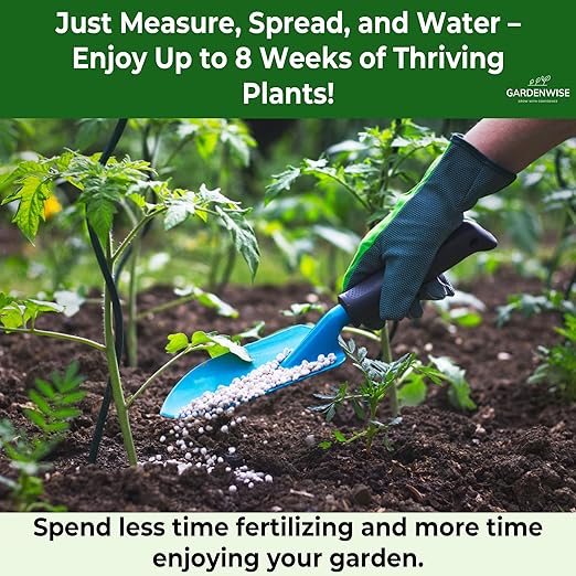 13-13-13 Slow Release Granular Fertilizer β All Purpose Plant Food 13 13 13 for Outdoor Grass, Vegetables, Roses, Flowers, Shrubs, Trees. Lawns, Gardens, Potted Plants (4 quarts)