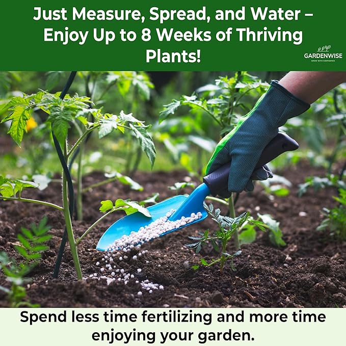 13-13-13 Slow Release Granular Fertilizer β All Purpose Plant Food 13 13 13 for Outdoor Grass, Vegetables, Roses, Flowers, Shrubs, Trees. Lawns, Gardens, Potted Plants (20 quarts)
