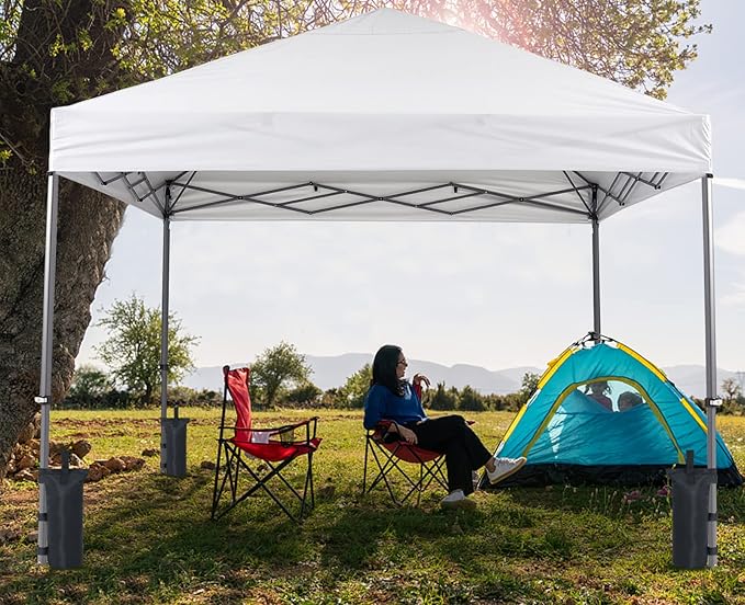 COOSHADE Canopy Tent Sand Bags Gazebo Weights Bags,4 Pack,Black,112LBS