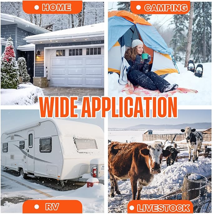 100FT Heated Water Hose for RV,Heated Drinking Water Hose,Lead and BPA Free,1/2"Inner Diameter,Temperatures Down to -47°F,Rv Accessories for Campers, Livestock, Agriculture