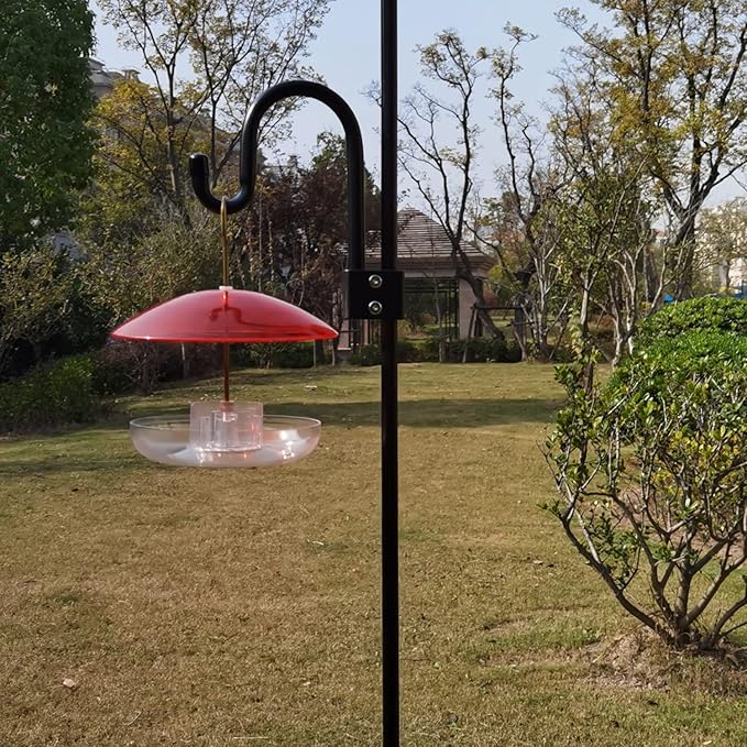 8" Mini Weather Guard for Bird Feeder - 2 PC x Small Protective Dome Cover Against Rain/Snow/Sun - Red Dia. 20CM