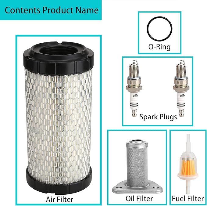 10L0L Golf Cart Tune Up Kit for EZGO ST350 Workhorse 1996-Up,EZGO TXT 2005-2009 with MCI Motor and RXV 2008 Up Gas Models with Robbins Motor,OEM# 72084G01, 26591G01, 28463G01