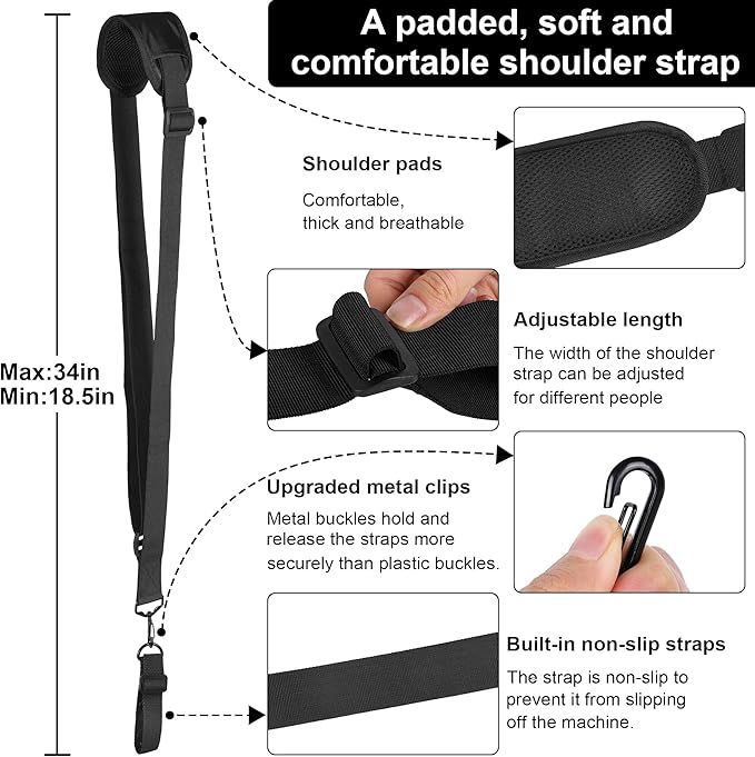 Ergonomic Trimmer Grip,Weedeater Handle with Trimmer Shoulder Harness,Weed Eater Handle Extension for Trimming, Weedeater Handle Grip for String Trimmer,for Lawn Care, Landscaping, Yard Trimming