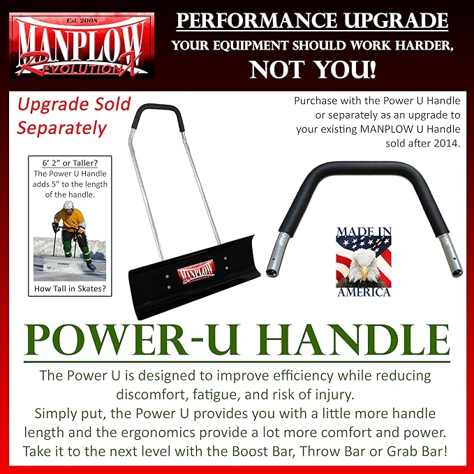 MANPLOW RevolutionX Snow Pushers and Shovels (U-Handle, 60")
