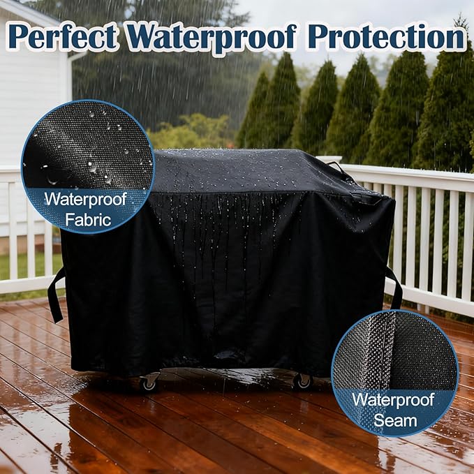 Griddle Cover for Blackstone 36 inch Griddle with Hood, 600D Heavy Duty 5482 Polyester Grill Cover for Blackstone 4 Burner Griddles with Strap, Waterproof Rip-Proof Windproof Outdoor Grill Cover