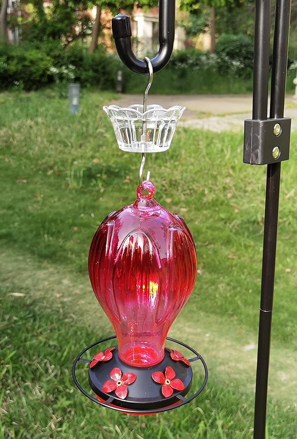 Ant Moat for Hummingbird Feeder - 3 OZ x 2 Pack Clear Insect Guard with Large Capacity