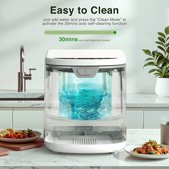4L(Max) Electric Composter for Kitchen, Smart Countertop Compost Bin with Low Noise, Odorless, Auto Self-Cleaning, LED Display, Turns Food Waste to Fertilizer for Home