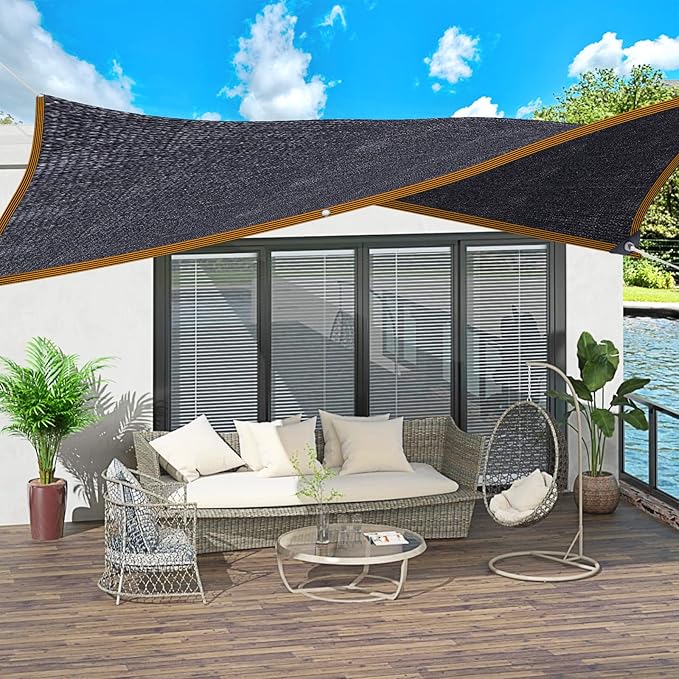 Shade Cloth - for Plants Greenhouse, 70% Sunblock Shade Sails -for Outdoor Garden Pergola Patio Lawn Pool Sun Shade Cloths for Kennel Chicken Coop Easier to Hang Plant Shade Net Cover