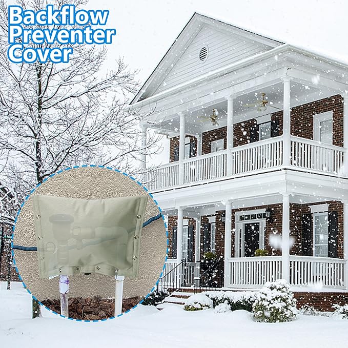 20 x 16 Inch Backflow Preventer Insulation Cover- 3 Way Opening Winter Pipe Insulation Sprinkler Valve Cover (5°F)- Waterproof Water Well Pump Covers for Outside Freeze Protection