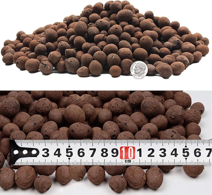 10LBS Leca Expanded Clay Pebbles Hydroponics Supplies for Indoor Garden Plants (10LBS)