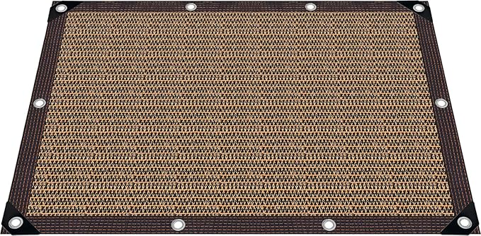 3x16FT 80% Shade Cloth Sun Shade Net with Grommets Sunblock Net Mesh Tarp for Garden,Plants Cover,Greenhouse and Patio