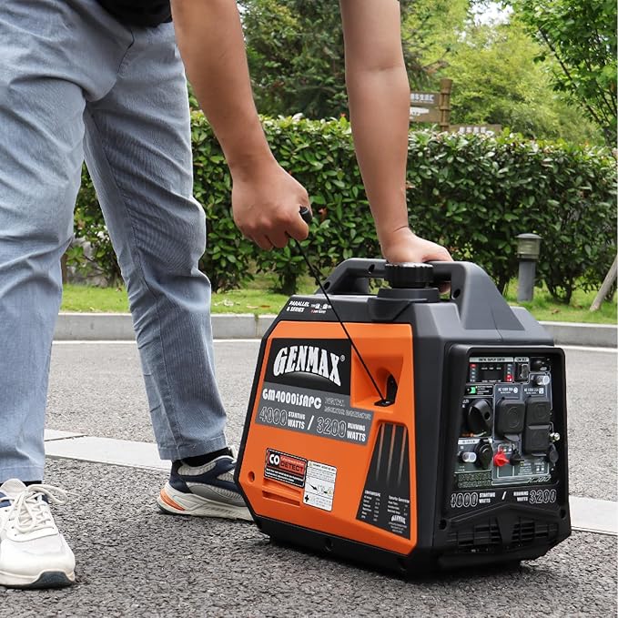 GENMAX Generator,EPA Compliant, Eco-Mode Feature, Ultra Lightweight for Backup Home Use & Camping