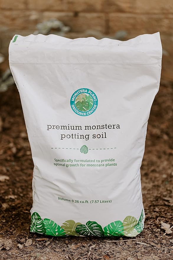 100% Organic Monstera Potting Soil β Nutrient-Rich, Well-Draining Aroid Mix for Stronger Roots & Vibrant Growth | Aged Bark, Coco Coir, Perlite, Worm Castings | Made in USA | Large 7.5L Bag