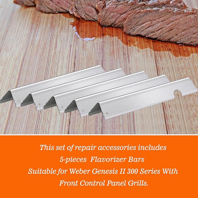 17.1" Flavorizer Bars Fits Weber Grill Parts for Genesis II E 310 E 320 e335 SE-330 CSS-315 CSE-335 and LX 340 Gas Grill, WTB66032 WTB66795.