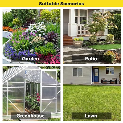 Drip Irrigation System Kit for Garden Greenhouse & Patio – 226FT Garden Watering System with 1/4 & 1/2 Tubing Adjustable Nozzles Barbed Fittings & Emitters – Perfect for Home Small Farms
