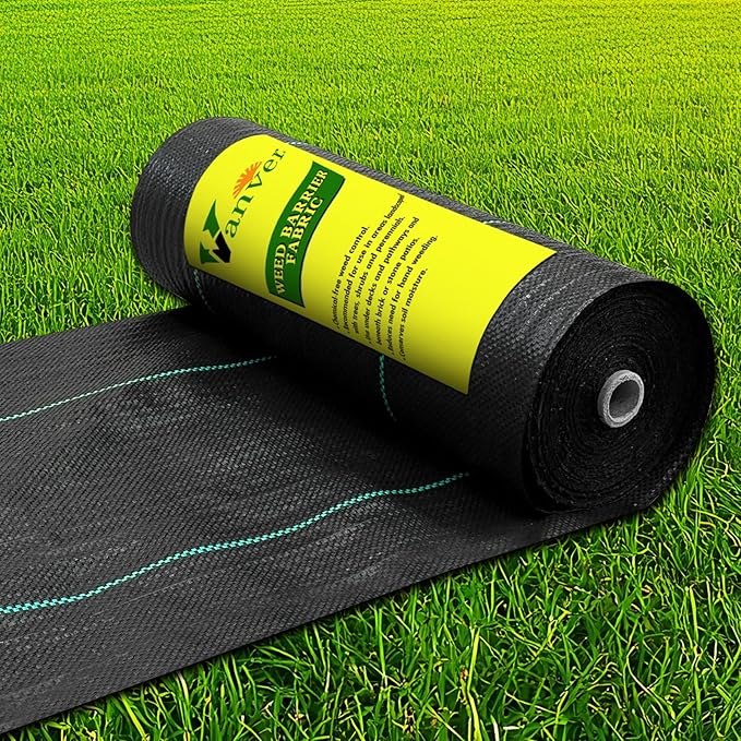 Weed Barrier Landscape Fabric Heavy Duty,3.2 OZ Premium Garden Weed Blocker Fabric for Weed Control, Plastic Ground Cover with Woven Weed Cloth,Durable Landscaping Fabric (2.8 X 200FT)