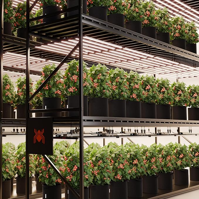Spider Farmer G1000W Commercial Grade Cost-Effective 1000W LED Grow Lights, 2025 Upgraded App Remote Control, Vertical Farming Co2 Bar LED Growing Lamp, 4x4 & 5x5 Coverage