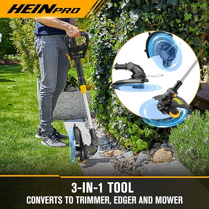 Cordless String Trimmer Compatible with Dewalt 20V Battery, 12-Inch Weed Wacker Cordless Auto Line Feed,Electric Weed Eater Battery Powered Grass Trimmer w/6 Line Spools(Tool Only)