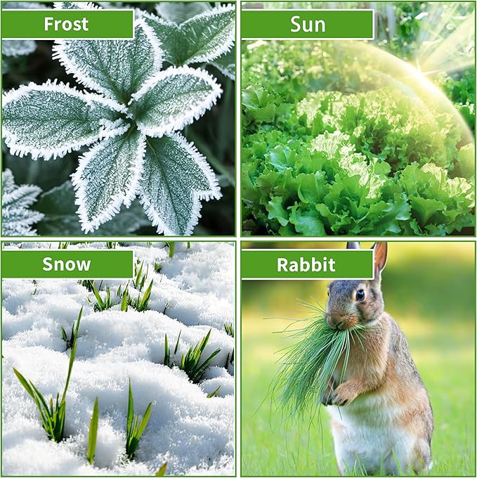 10x30ft Plant Covers Freeze Protection, 1.5oz/yd² Frost Cloths, Plant Blanket for Winter Raised Garden Bed, Garden Cover for Snow, Tree, Shrub, Burlap, Rose