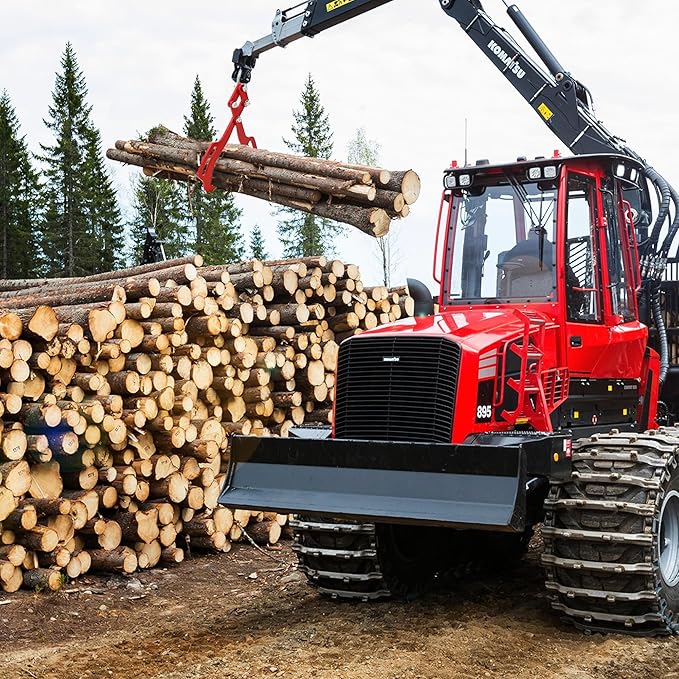 18IN Log Lifting Tongs, Log Grabber, Skidding Log Lifting Tongs Timber, Heavy Dut Solid Steel Swivel Dragging Steel Tongs Log Lifting Lumber Skidding Tongs Logging Grabber(2 Claw)