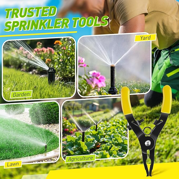 2pack Pop Up Sprinkler Head Tool Compatible with Rainbird Hunter Sprinkler Head, Pull Raise Tools for Pop Up Sprinklers, Rotor Adjustment Tools for Lawn Irrigation System Repair